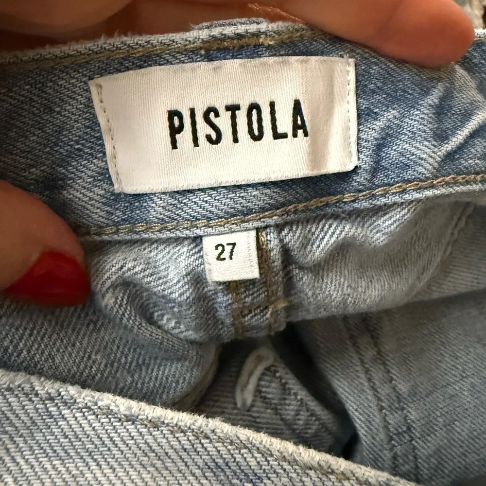 Pistola Presley High Rise Relaxed Roller in Normandie 27 Distressed Jeans